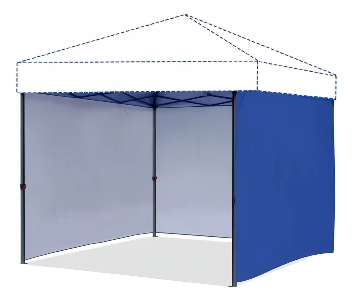 Lona Lateral Pared Impermeable Toldo 3x3 Azul